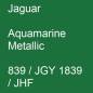 Preview: Jaguar, Aquamarine Metallic, 839 / JGY 1839 / JHF.